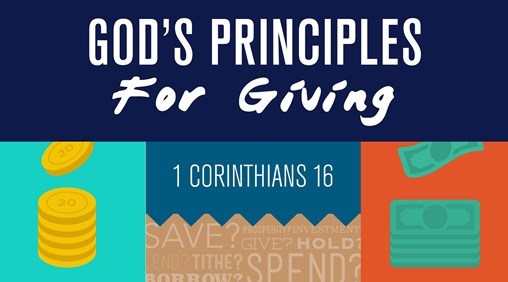 God's Principles for giving banner