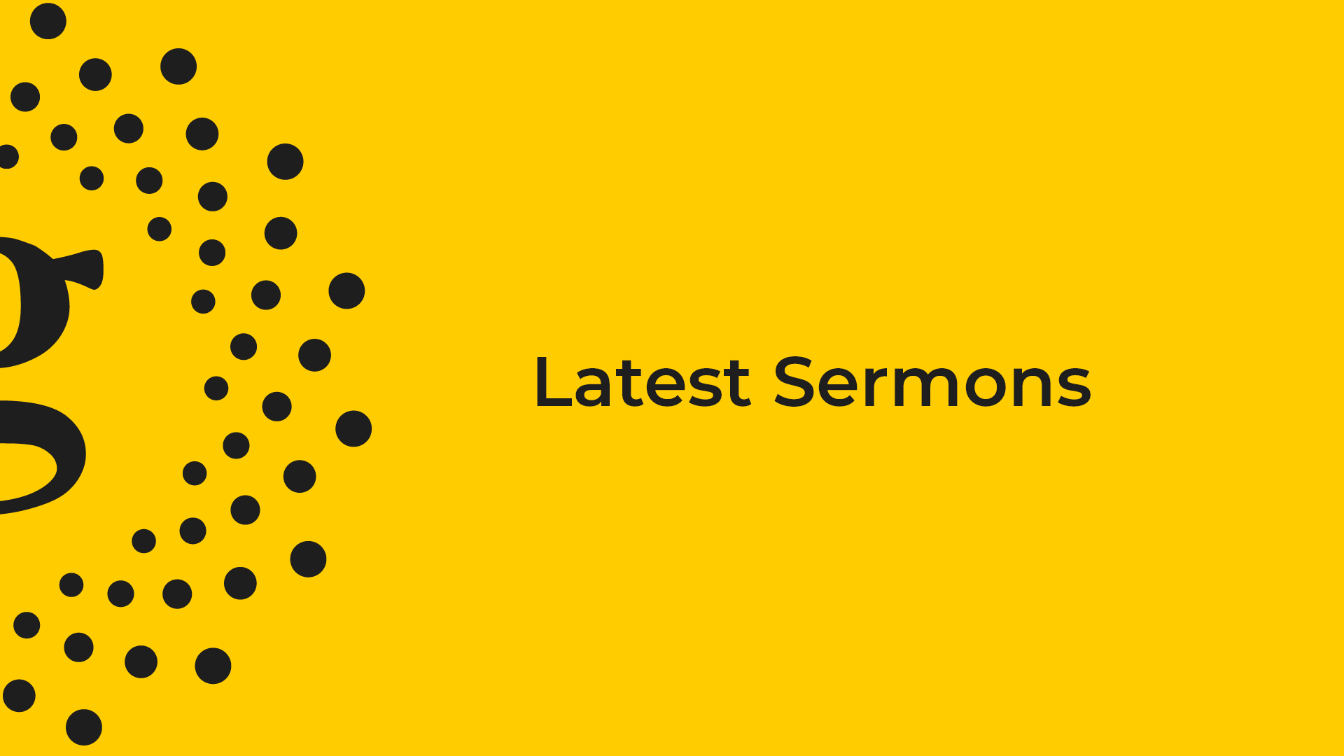 Latest sermon banner image