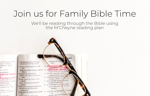 Family Bible Time, year two reading plan invitation banner